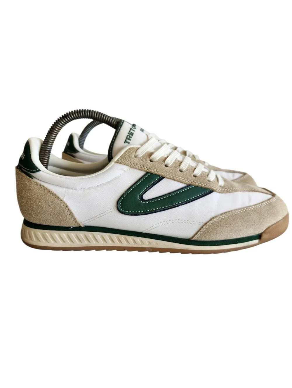 TRETORN Kristine Low Profile Sneakers Retro Green White Shoe Size 10